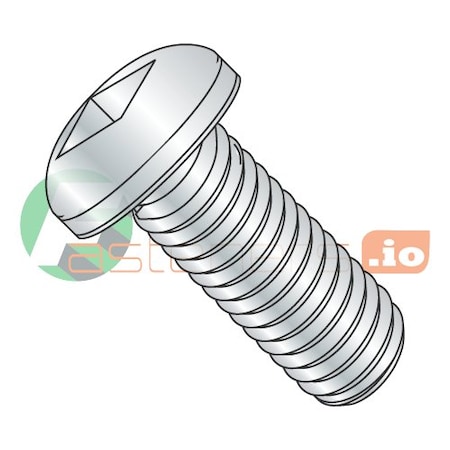Newport Fasteners #8-32 x 1/2 in Square Pan Machine Screw, Zinc Plated Steel, 10000 PK 693911